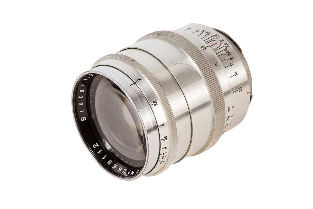 Lot 355 - A Carl Zeiss Jena 10cm f/2 Biotar Lens in Exacta Mount