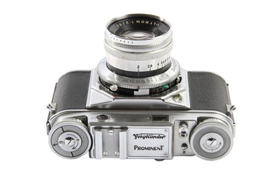 Lot 480 - A Voigtlander Prominent Rangefinder Camera.