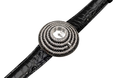 Lot 94 - TREASURY | A SWISS DIAMOND LADIES WATCH