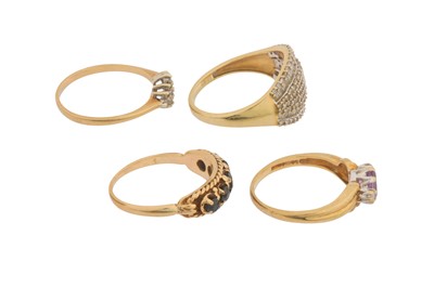 Lot 53 - A COLLECTION OF FOUR RINGS