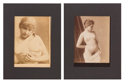 Lot 11 - EROTIC STUDIO PORTRAITS, c.1880s