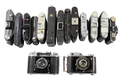 Lot 424 - Ensign Commando & Other Folding Cameras.