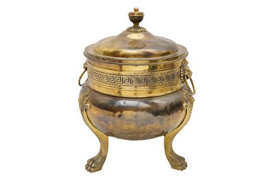 Lot 126 - A REGENCY BRASS COAL BUCKET