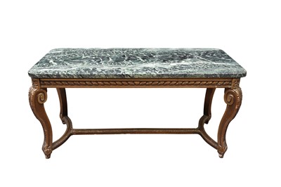 Lot 414 - AN ITALIAN GILTWOOD COFFEE TABLE, EARLY 20TH CENTURY