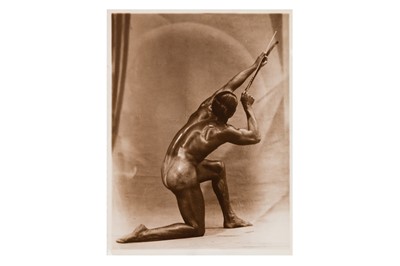 Lot 52 - GROUP OF 3 MALE NUDE IN ART DECO POSE, C. 1935