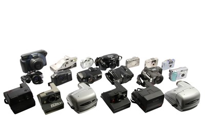 Lot 6 - A Selection of Polaroid & Digital Cameras.