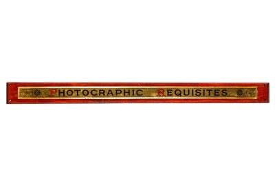 Lot 396 - A Photography Shop Glass Sign c.1900