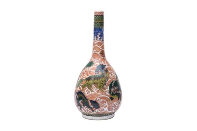 Lot 5 - A CHINESE FAMILLE VERTE 'MYTHICAL BEAST' VASE