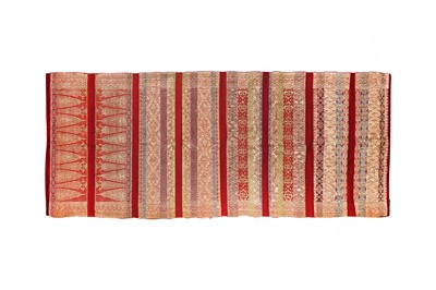 Lot 394 - AN INDONESIAN MEN'S WEDDING SARONG TEXTILE PANEL