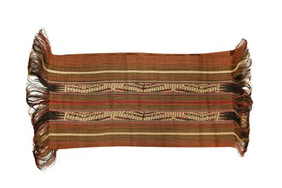 Lot 367 - AN INDONESIAN WOVEN TEXTILE PANEL