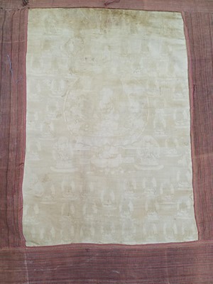 Lot 198 - A TIBETAN PAINTED THANGKA OF AMITAYUS