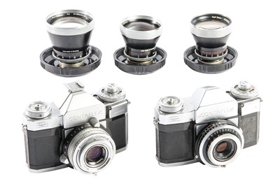 Lot 66 - Two Contaflex Cameras & Lenses.