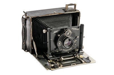 Lot 460 - A Voigtlander Alpin Folding Camera.