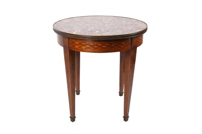 Lot 360 - AN EARLY 20TH CENTURY CIRCULAR FRENCH ROSEWOOD TABLE AMBULANTE