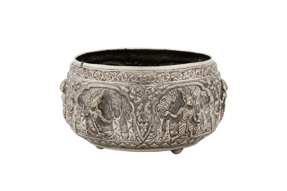 Lot 156 - A mid-20th century Thai silver bowl, Chiang Mai circa 1950