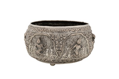 Lot 156 - A mid-20th century Thai silver bowl, Chiang Mai circa 1950