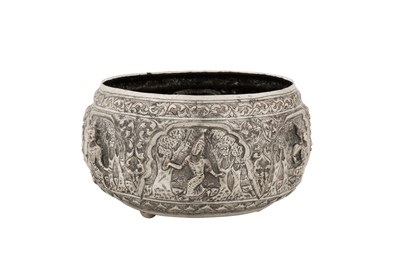 Lot 156 - A mid-20th century Thai silver bowl, Chiang Mai circa 1950