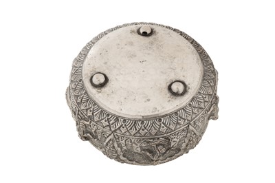 Lot 156 - A mid-20th century Thai silver bowl, Chiang Mai circa 1950