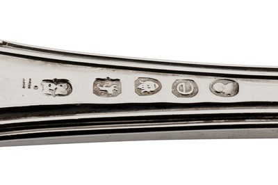 Lot 301 - A George IV sterling silver table fork, London 1820 by Paul Storr (1771-1844, first reg. 12th Jan 1793)