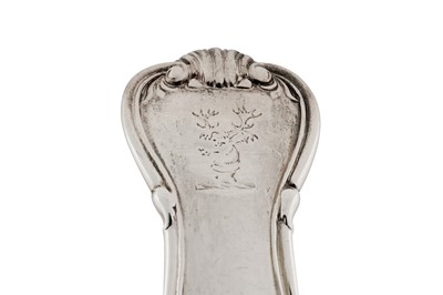 Lot 301 - A George IV sterling silver table fork, London 1820 by Paul Storr (1771-1844, first reg. 12th Jan 1793)