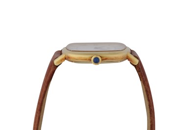 Lot 350 - PIAGET. AN 18K GOLD CASED WRISTWATCH