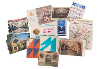 Lot 62 - Moscow and neighbouring cities: An Archive of Metro Memorabilia, maps, and travel guides