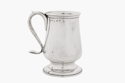 Lot 421 - A George III provincial sterling silver mug, Newcastle 1801 by John Langlands II