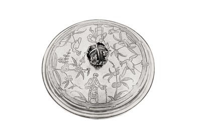 Lot 480 - A James II silver porringer lid, London circa 1685 by John Spackman