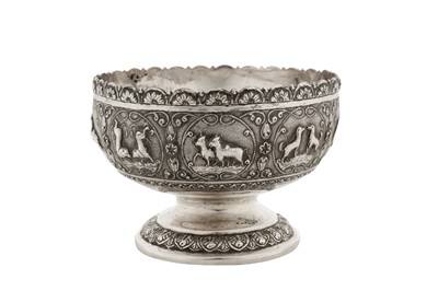 Lot 118 - An early 20th century Anglo – Indian unmarked silver footed bowl, Madras circa 1910