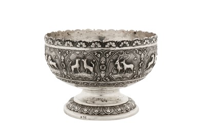 Lot 118 - An early 20th century Anglo – Indian unmarked silver footed bowl, Madras circa 1910