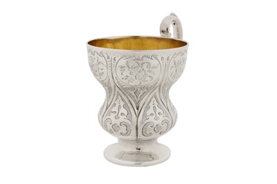 Lot 358 - A Victorian sterling silver christening mug, London 1849 by messrs Barnard
