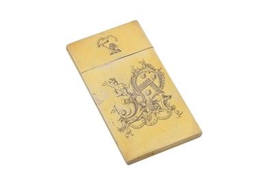 Lot 464 - A George II silver gilt paper or map case, probably London circa 1750 by IW or TW script (untraced)