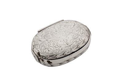 Lot 484 - A Charles II silver snuff or spice box, probably London circa 1680 by DS crowned