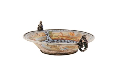 Lot 51 - A late 19th century Austrian silver and enamel small dish, Vienna circa 1880 by Hermann Böhm (active 1866-1922)