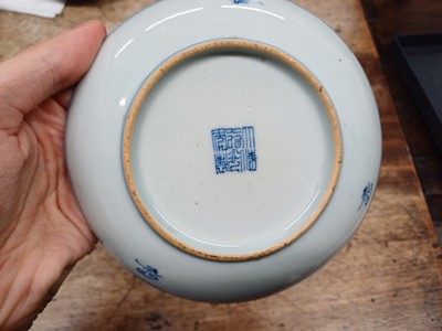 Lot 25 - A PAIR OF CHINESE BLUE AND WHITE 'BLOSSOMS' DISHES