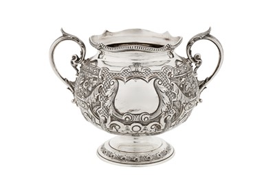 Lot 351 - A Victorian sterling silver sugar bowl, London 1886 by Martin, Hall and Co