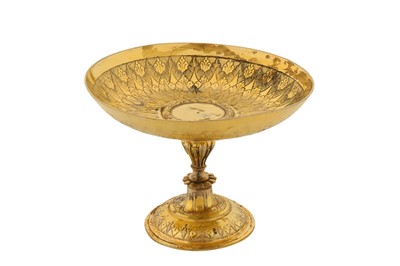 Lot 248 - A late 16th century German silver gilt tazza or comport, Augsburg circa 1590 by ‘S’ (untraced)