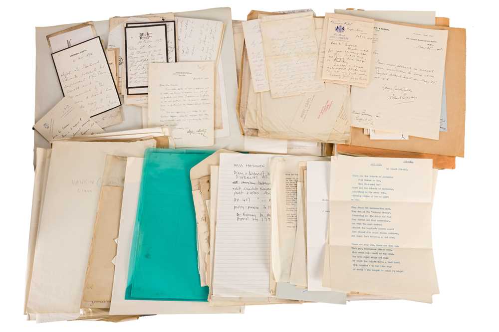 Lot 65 - Autograph Collection.- Writers & Musicians