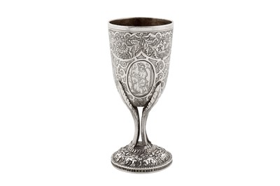 Lot 226 - An early 19th century Austrian 13 lot (812 standard) silver goblet, Vienna 1814 by Ferdinand Tobner (active 1812-28)