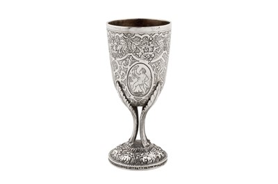 Lot 226 - An early 19th century Austrian 13 lot (812 standard) silver goblet, Vienna 1814 by Ferdinand Tobner (active 1812-28)