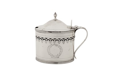 Lot 429 - A George III sterling silver mustard pot, London 1796 by Henry Chawner and John Emes