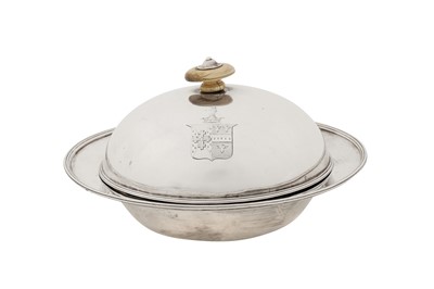 Lot 433 - A George III sterling silver muffin dish, London 1787 by Henry Chawner