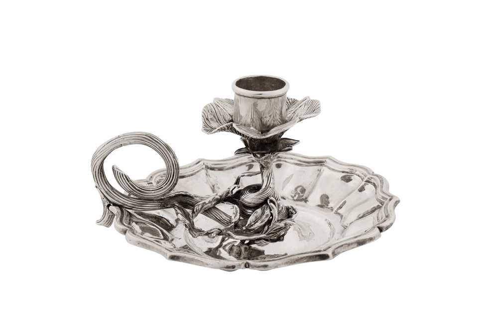 Lot 398 - A William IV sterling silver taper chamberstick, London 1831 by John Fry II