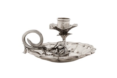 Lot 398 - A William IV sterling silver taper chamberstick, London 1831 by John Fry II