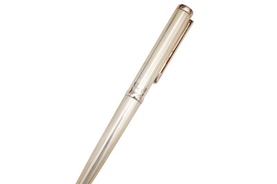 Lot 77 - A SET OF FIVE ICON PEN CO STERLING SILVER BALLPOINT PENS, ITALY