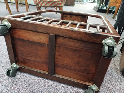 Lot 249 - A CHINESE WOOD LOW TROLLEY