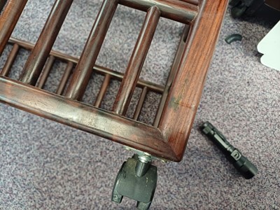 Lot 249 - A CHINESE WOOD LOW TROLLEY