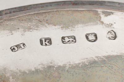 Lot 432 - A pair of George III sterling silver waiters, London 1785 by Thomas Chawner