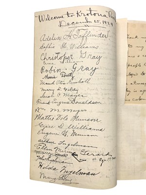 Lot 9 - Theosophy: Visitor’s book