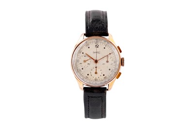 Lot 380 - VINTAGE EBERHARD CHRONOGRAPH WRISTWATCH